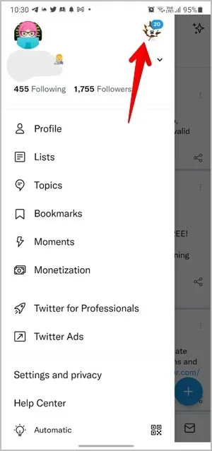 How To Customize Navigation In Twitter Blue? profile icon