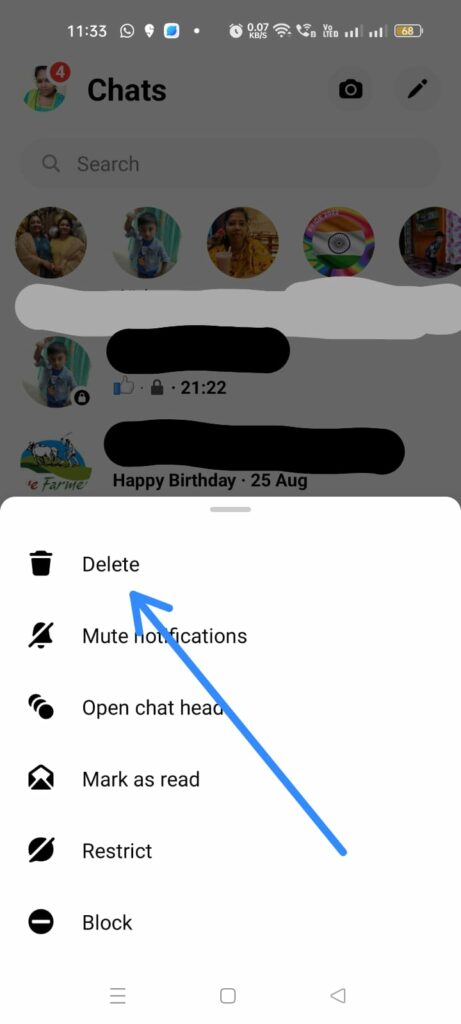 Turn Off Secret Conversation On Messenger - delete