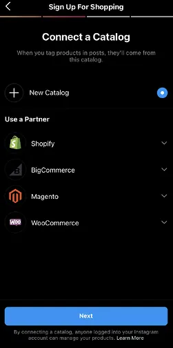 How To Set Up Instagram Shop - view Shop - connect catalog