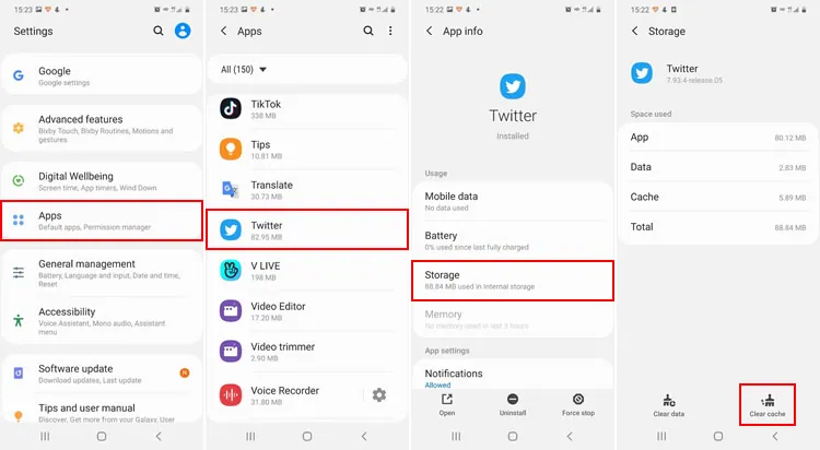 How To Fix Twitter Notification Won’t Go Away? - clear cache ios