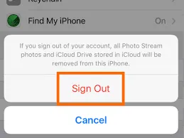 Sign In And Out Of iCloud Account