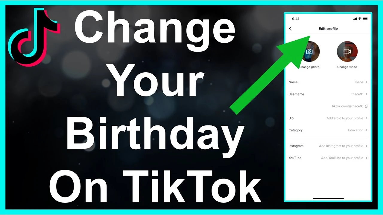 how to change your birthday on tiktok