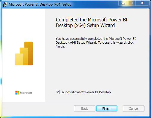 How To Download Power BI On Desktop - finish set up