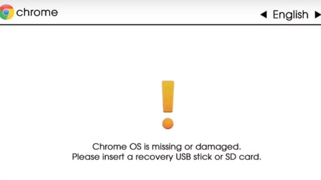 how to fix chromebook os is missing or damaged