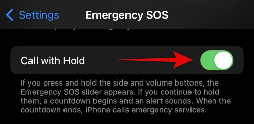 How To Turn Off Emergency SOS Mode iPhone 14 - call with hold