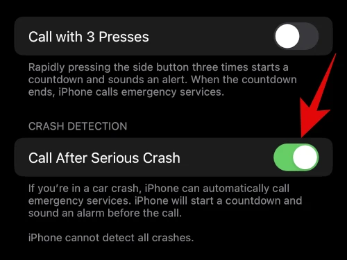 How To Turn Off Emergency SOS Mode iPhone 14 - call after serious crash