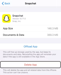 How To Fix Snapchat Support Code C04A? delete app ios