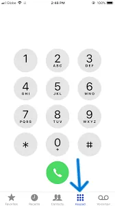 Turn Off Voicemail On iPhone 14 - keypad button