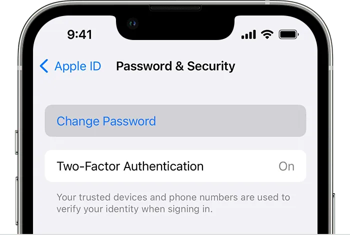 Reset Apple ID Password