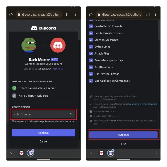 How To Invite Chatbot To Discord - link in add to server