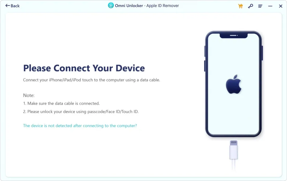 How To Remove iCloud Account Without Password - connect device