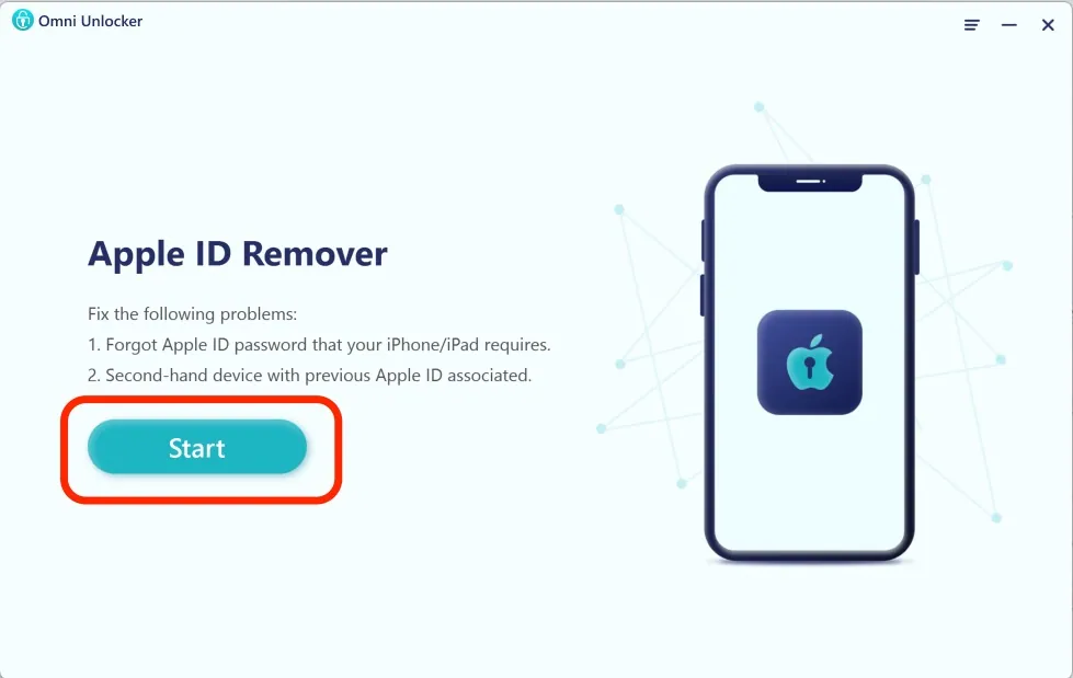 How To Remove iCloud Account Without Password - start Apple id remover