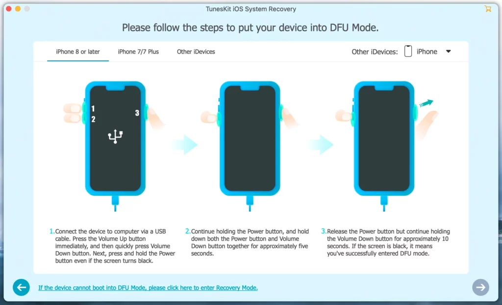 Fix iPhone Restart When Entering Passcode - DFU restore