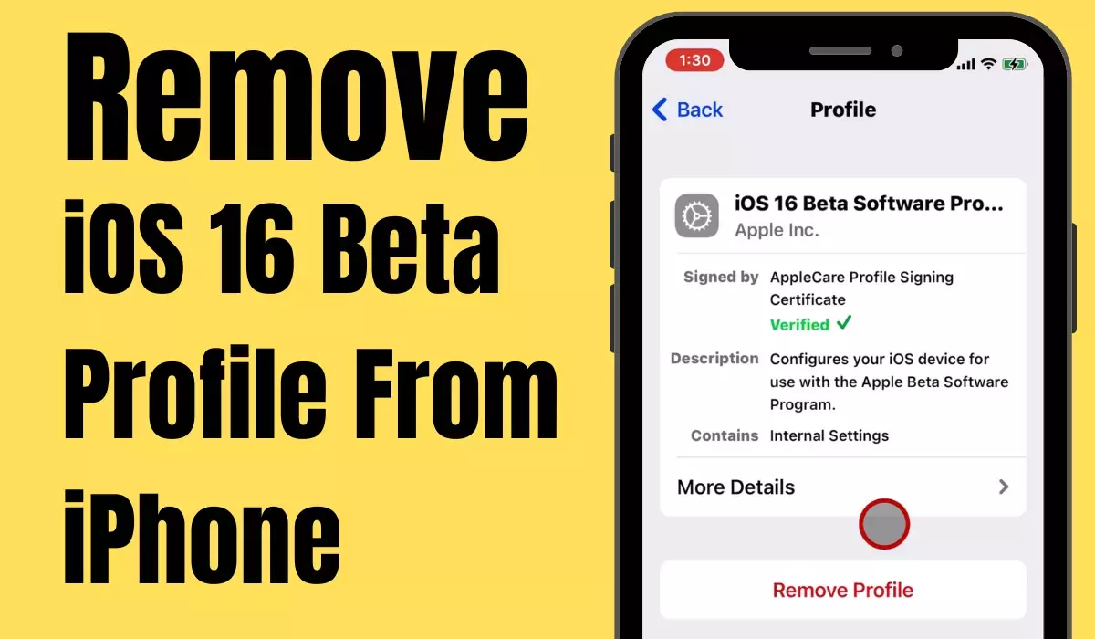 How To Remove iOS 16 Beta From iPhone | Know The Complete Process