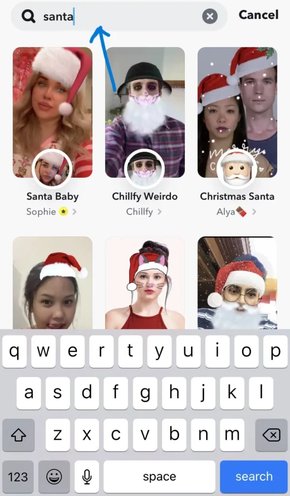 How To Get The Santa Hat On Snapchat Filter