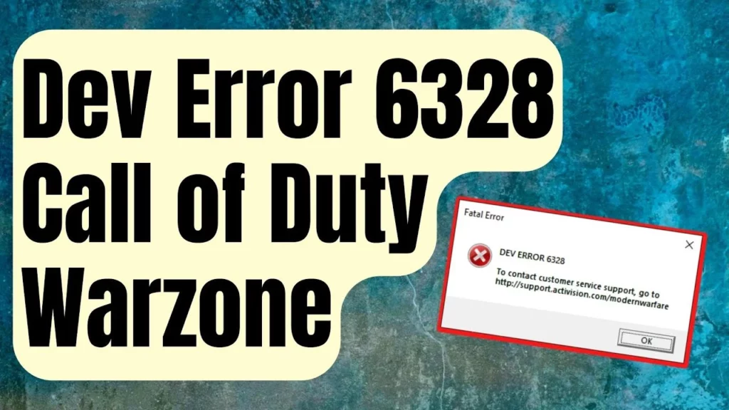 How To Fix Dev Error 6328