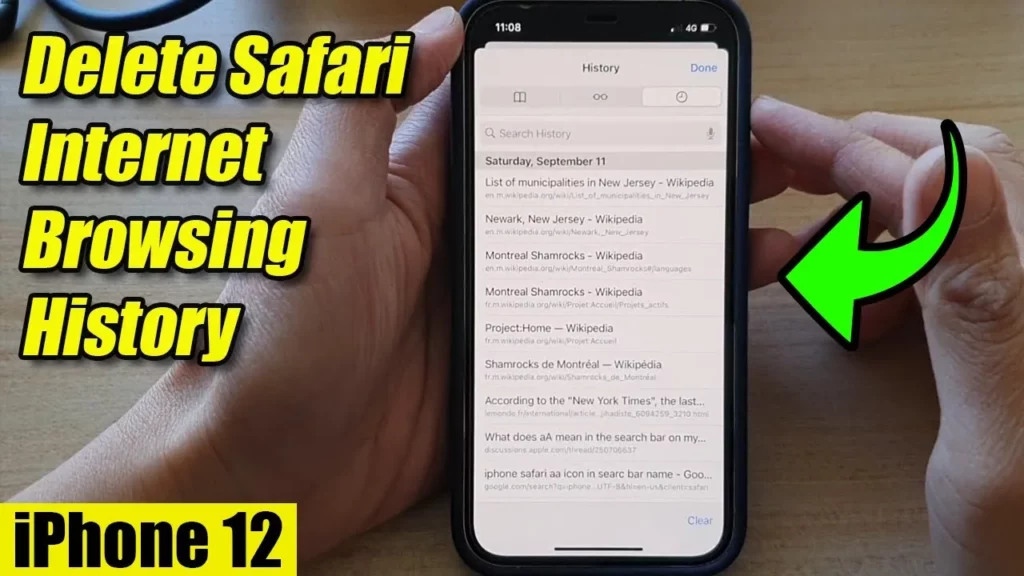 how to view private browsing history in Safari iPhone