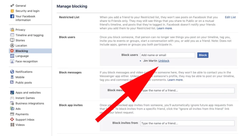 How To Unblock Someone On Messenger