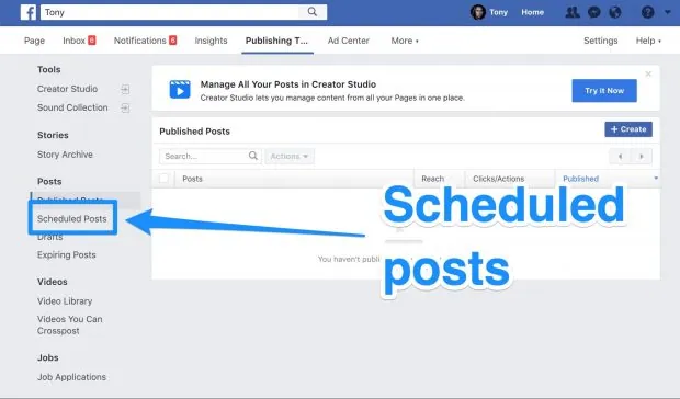 How To Delete A Scheduled Post On Facebook