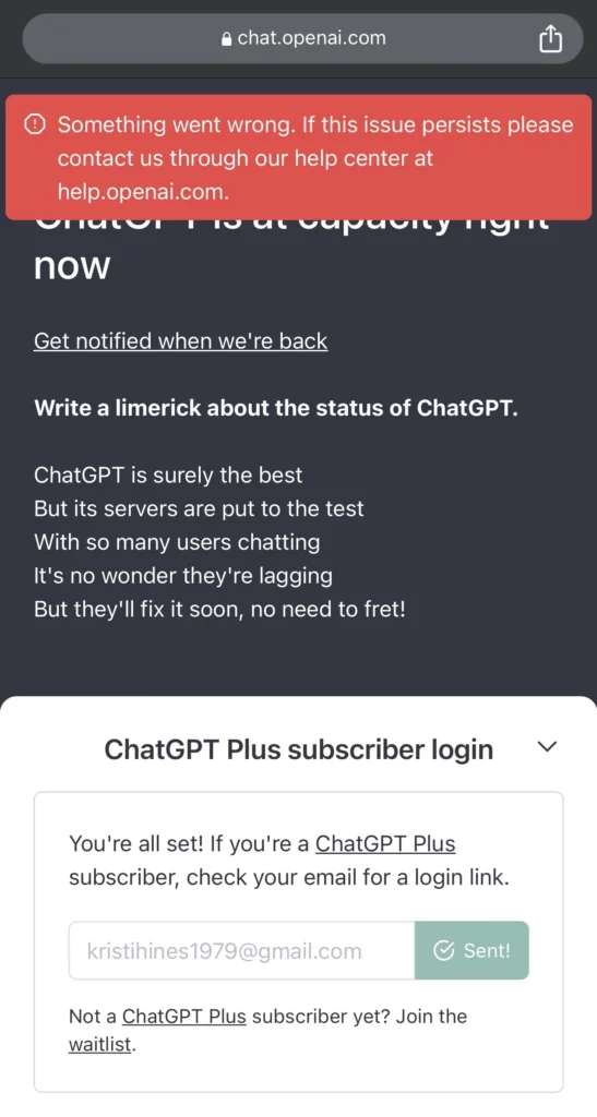 Is ChatGPT Down