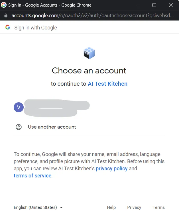 How To Join AI Test Kitchen Waitlist? choose email