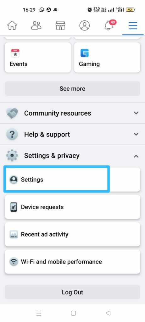 How To Logout Of Messenger?  settings