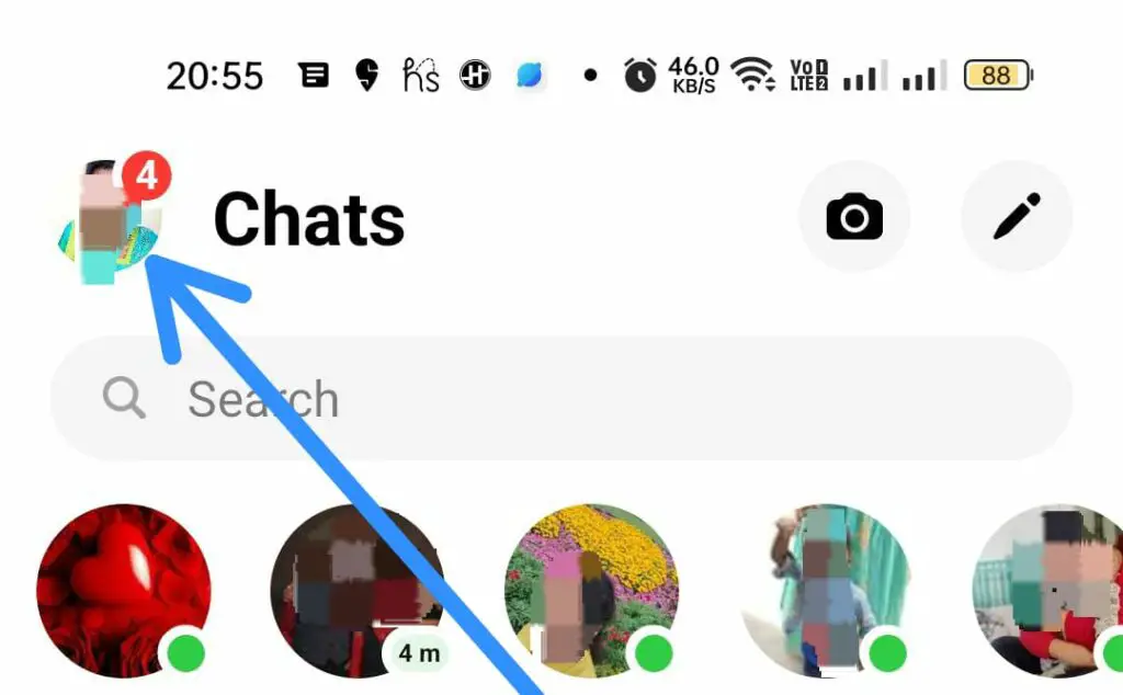 How To Logout Of Messenger?  Profile icon