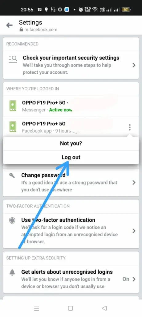 How To Logout Of Messenger? logout