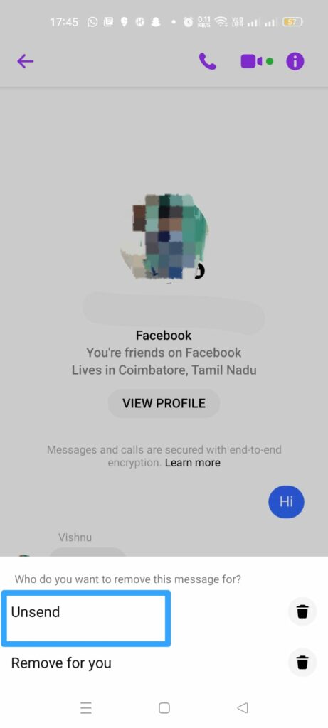 How To Unsend A Message On Messenger? unsend