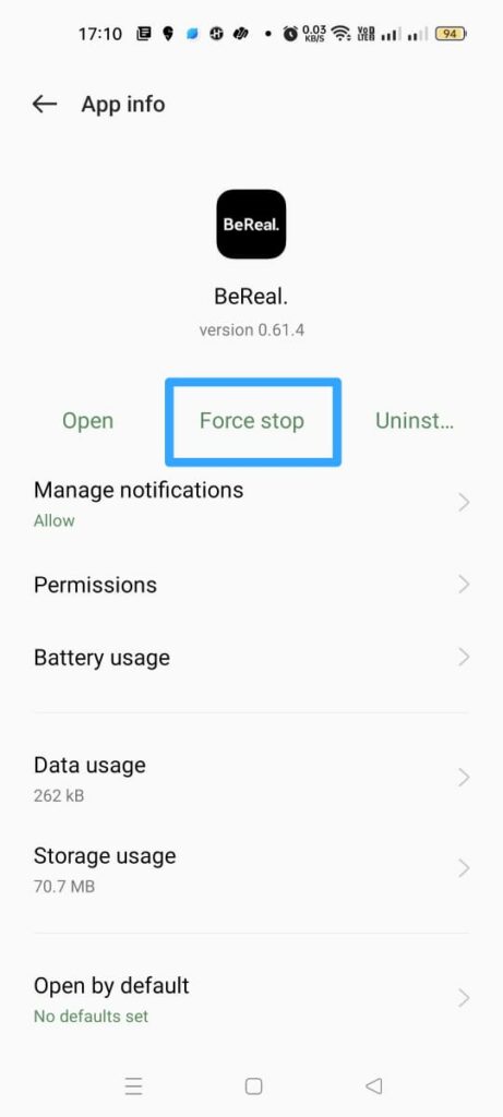 How To Fix BeReal Notifications Not Working? force stop