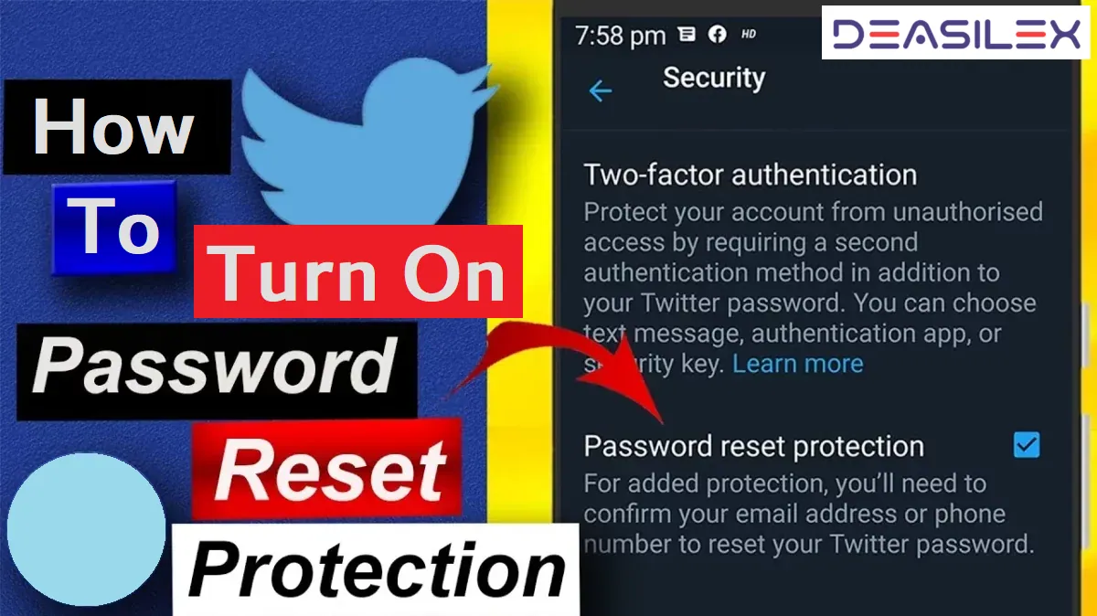 how to turn on password reset protection