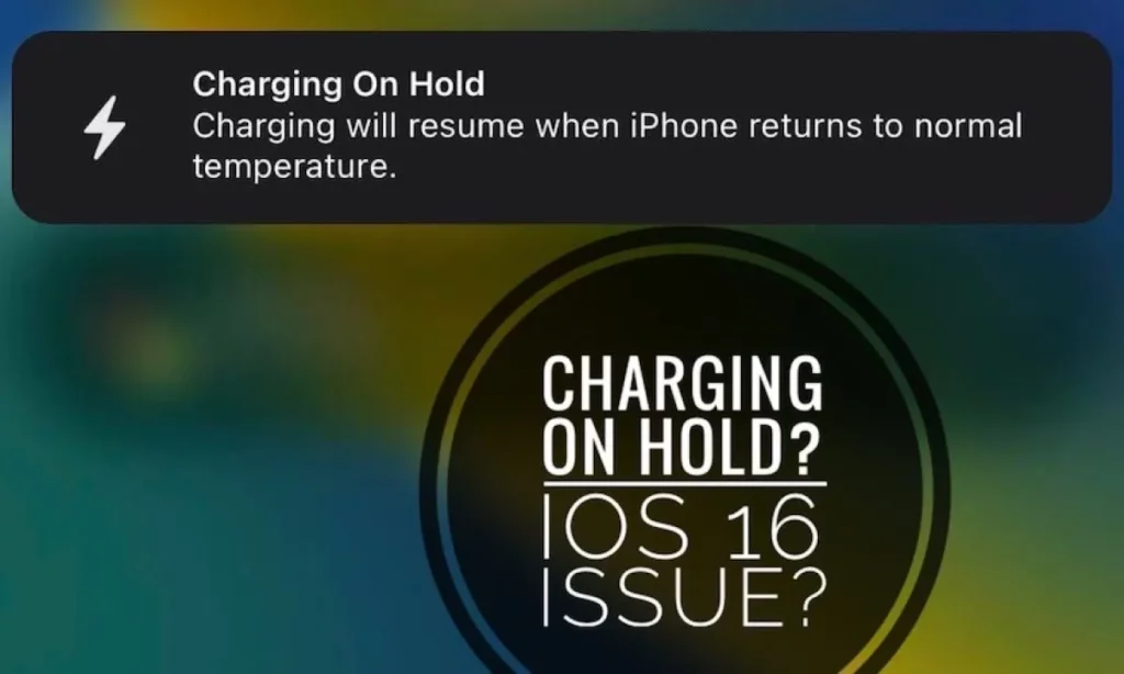 charging on hold iphone error