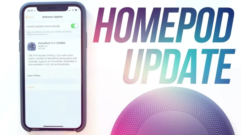 how to update homepod software