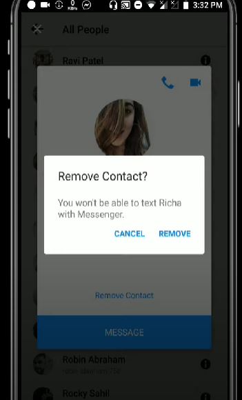 How To Remove A Non-Friend From Messenger