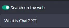 Chat GPT Advanced Extension - search on the web