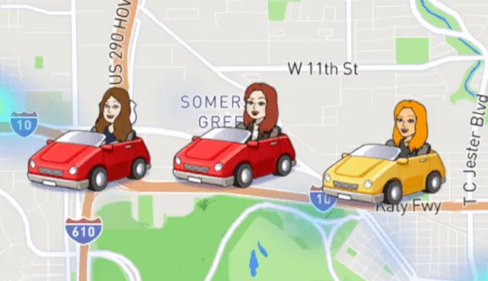 snapchat map bitmoji meanings