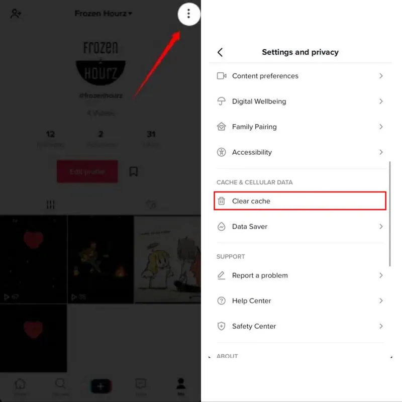 How To Fix Tiktok Following Page Glitch? clear app cache