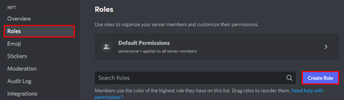 How To Create An NFT Discord Server?  create roles