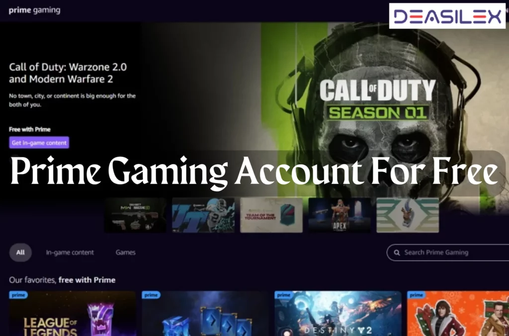 Prime Gaming Account For Free