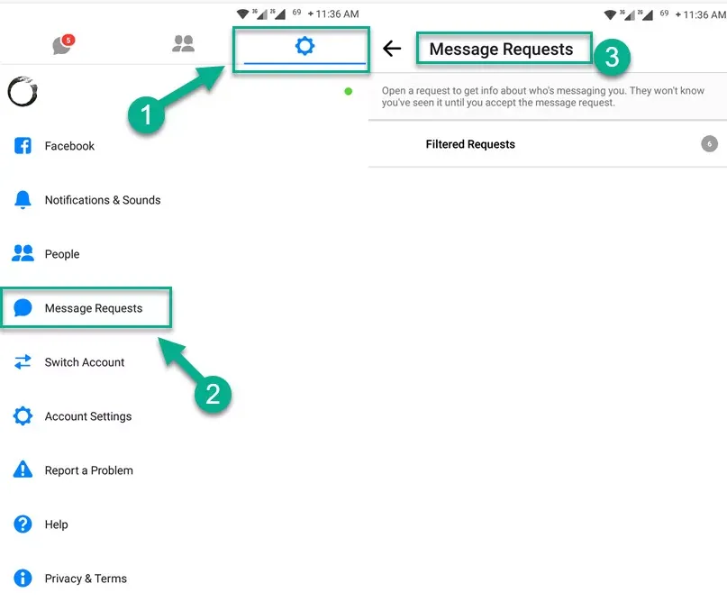 How To Check Facebook Messenger Message Request - browser