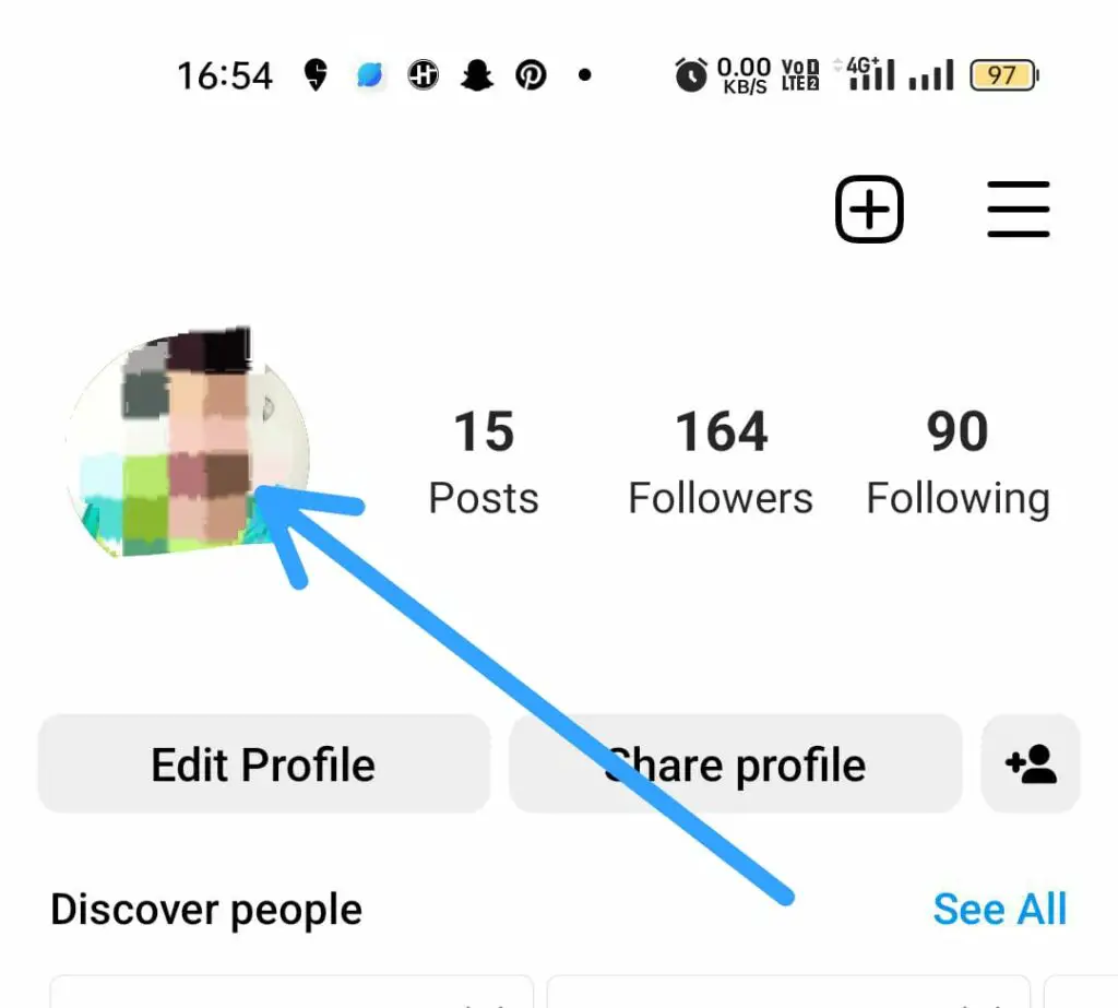 How To Use Instagram Dynamic Profile Photo? long press