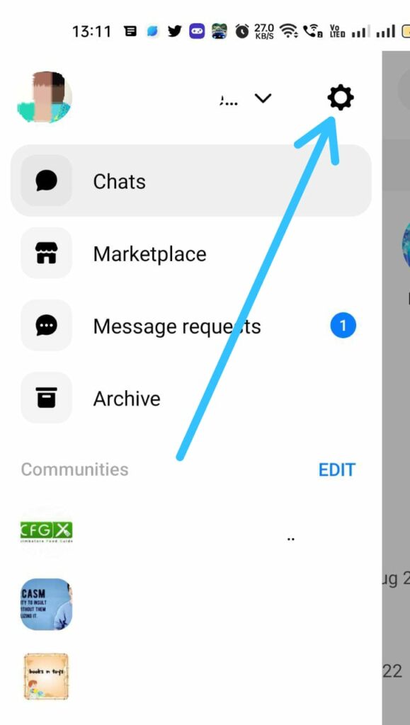 How To Fix Messenger Call Not Ringing? settings icon