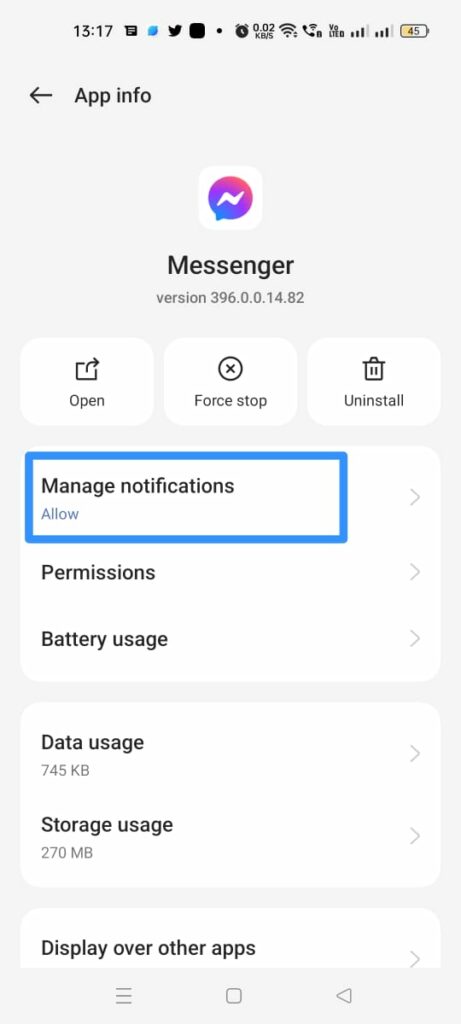 How To Fix Messenger Call Not Ringing? manage notification