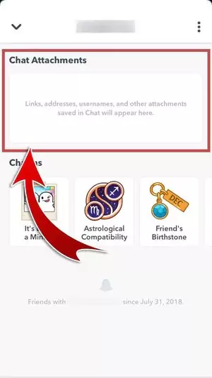 How To Use Friendship Profiles In Snapchat - chat attachments