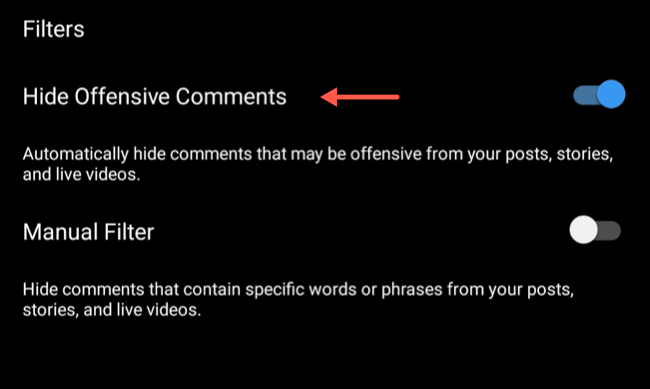 How To Hide Comments When Watching Instagram Live - hide offensive comments