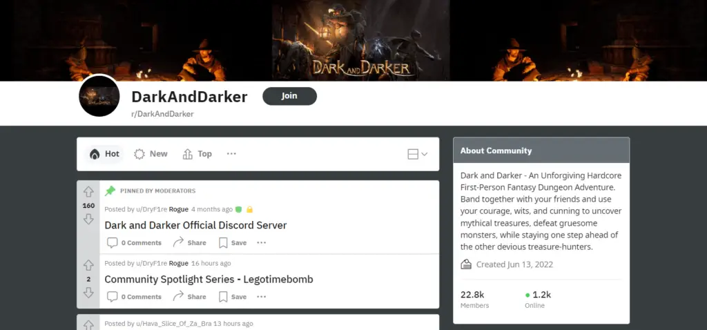 Dark and Darker Reddit