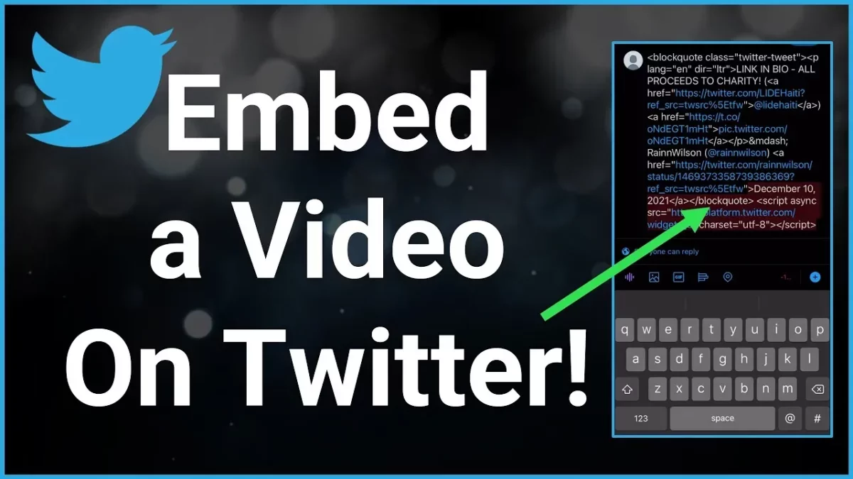 How To Embed A Twitter Video