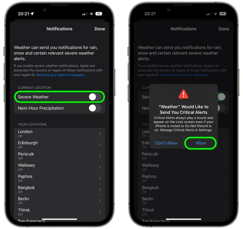How To Get Tornado Alerts On iPhone - severe weather