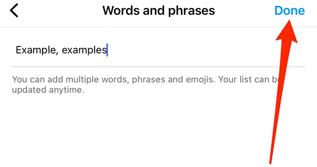 How To Manage Custom Words And Phrases On Instagram