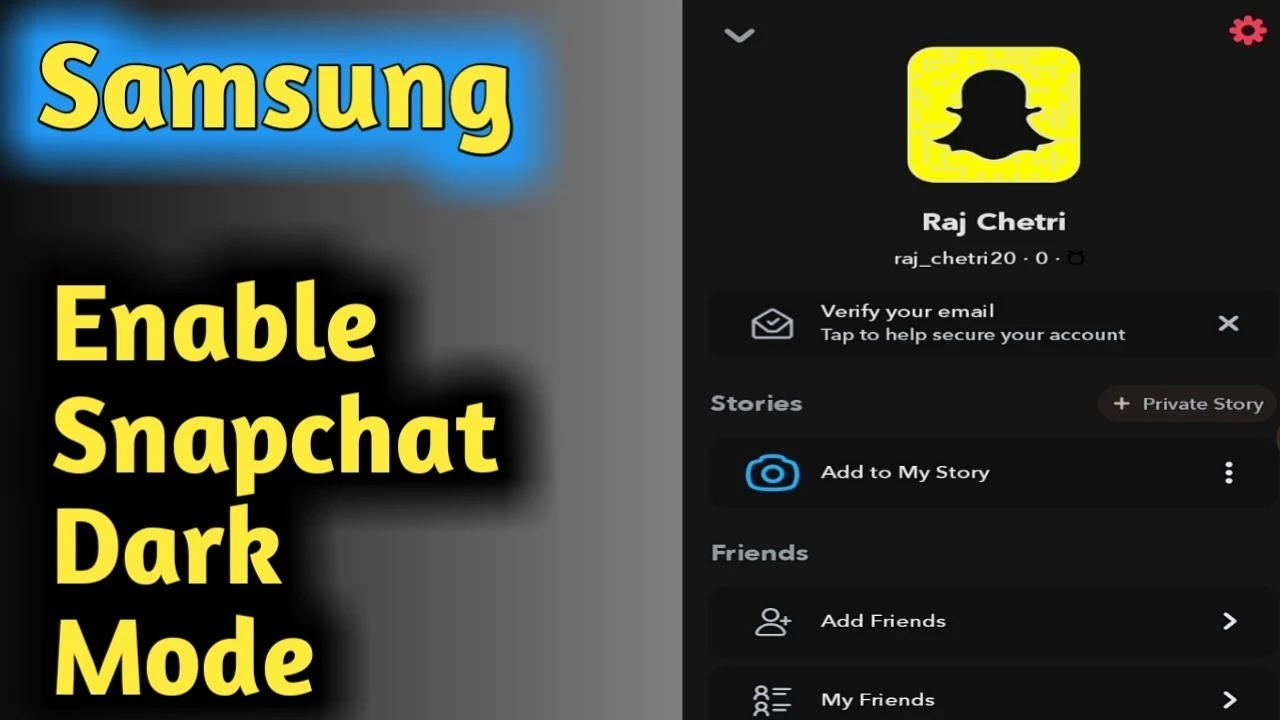 How To Make Your Snapchat Dark Mode On Samsung